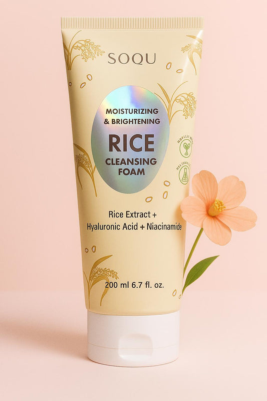 Moisturizing & Brighthening Rice Cleansing Foam